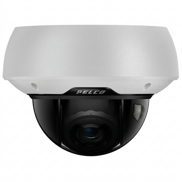Pelco SRXE4-6V9-EMD-1 4MP Outdoor Mini Dome IP Security Camera with 6-9mm Lens and Built-In IR