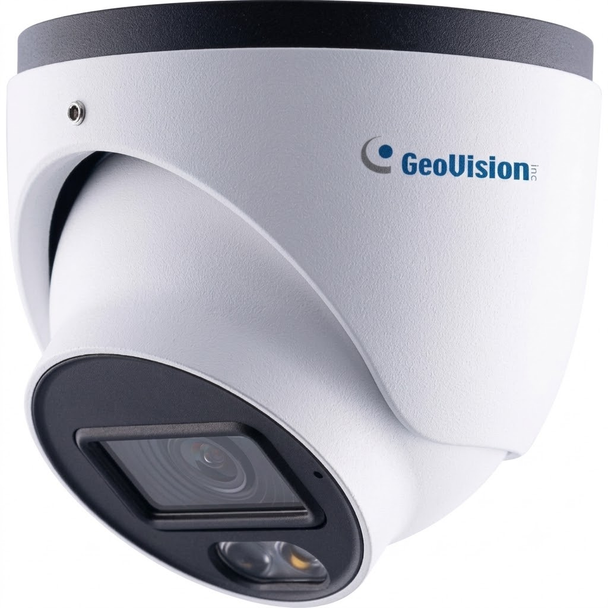 Geovision GV-GEBF2802-3F 2MP Full Color Outdoor Eyeball IP Security Camera with 3.6mm Lens and Built-In IR and Warm Light - 84-GEF282V-3F10