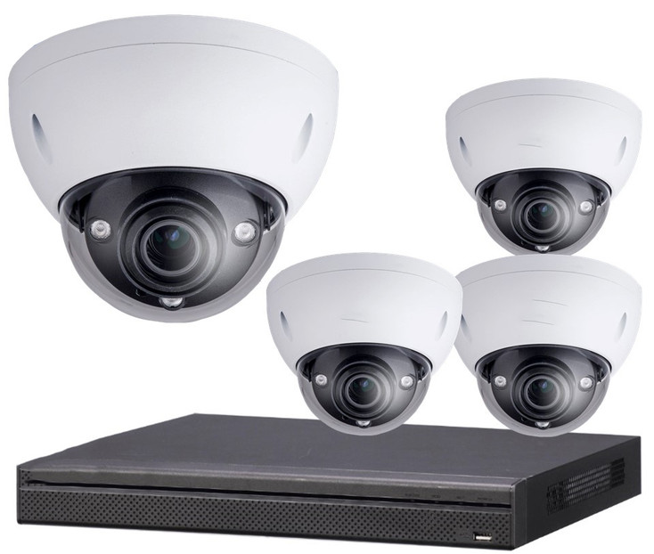 4Camera 4K Indoor/Outdoor Motorized Dome IP Security Camera System