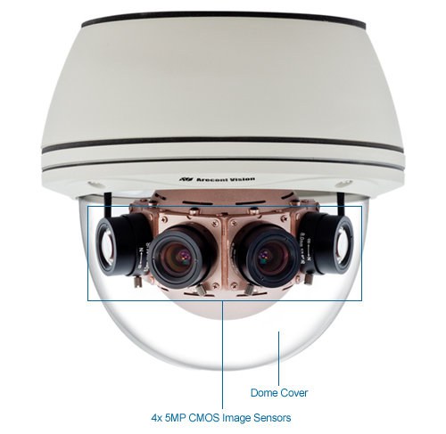 arecont vision av20185co-hb 180° panoramic 20mp security camera (built-in heater)