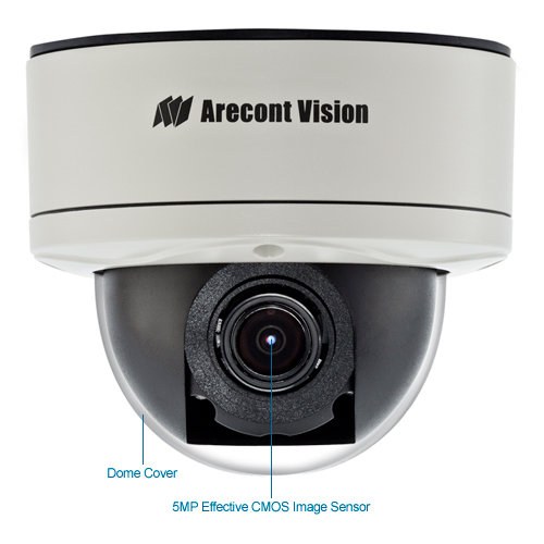arecont vision av5255am-h 5 megapixel security camera (heater)