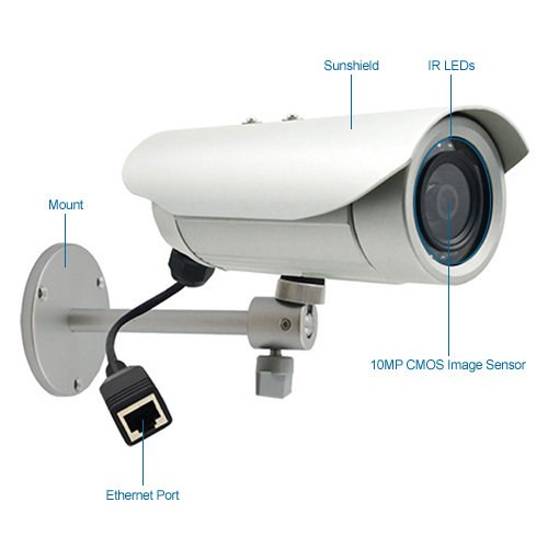 acti e48 10mp outdoor ir bullet ip security camera