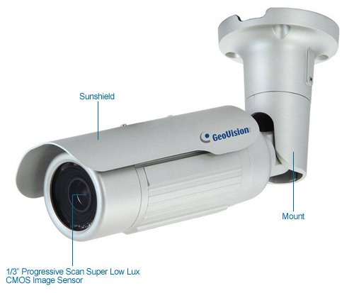 geovision gv-bl1500 1.3mp low lux ir bullet ip camera