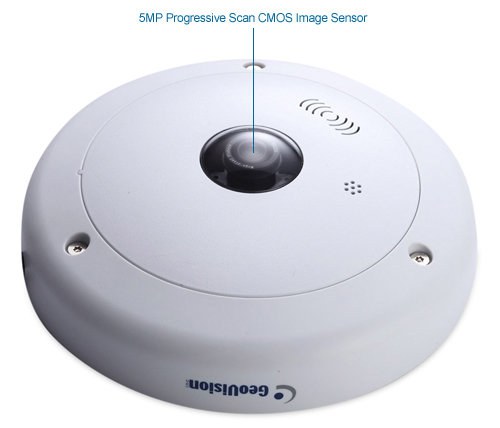 geovision gv-fer521 outdoor 5mp 360 degree hd security camera