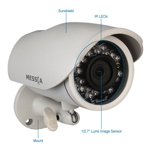 messoa ncr870 outdoor ir full hd 1080p bullet security camera