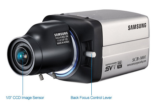 samsung scb-3001 high resolution 650tvl box camera