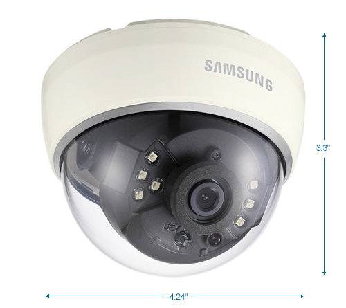 samsung scd-2020r 600tvl ir dome security camera