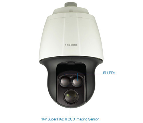 samsung scp-2370rh 600tvl ir day/night 37x ptz camera