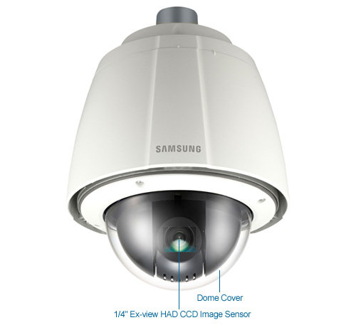 samsung scp-2370th outdoor ptz dome cctv security camera