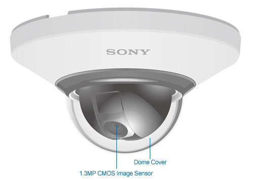 sony snc-dh110t/w impact-resistant 720p hd ip security camera