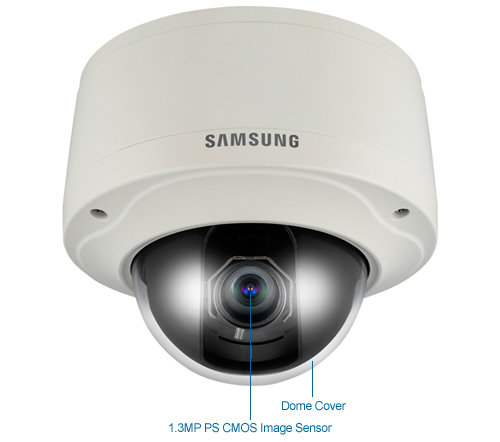 samsung snv-5080 h.264 hd 720p vandal dome ip security camera