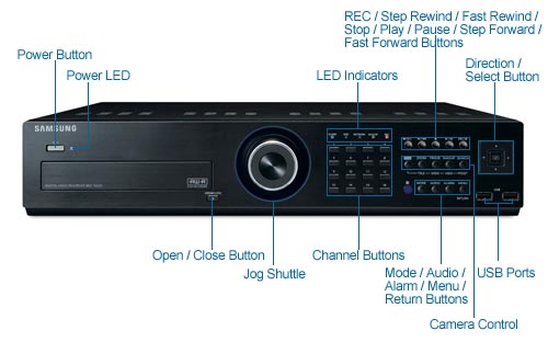 samsung srd-1670dc h.264 16-camera 500gb dvr