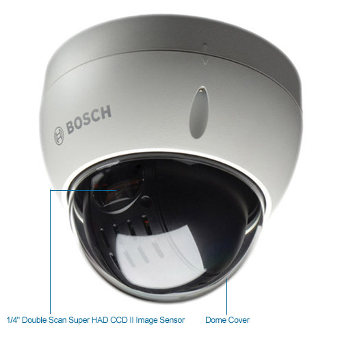bosch vez-423-ewcs mini ptz vandal-resistant 26x dome security camera