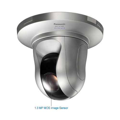 panasonic wv-sc385 i-pro 1.3 megapixel indoor 18x ptz security camera