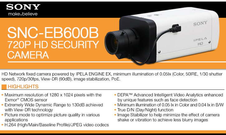 sony snc-eb600 720p hd ip security camera - view-dr