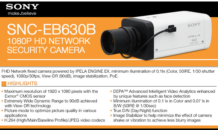 sony snc-eb630b 1080p hd ip security camera - view-dr