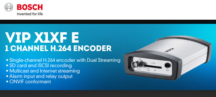 bosch vip-x1xf-e 1-channel h.264 encoder