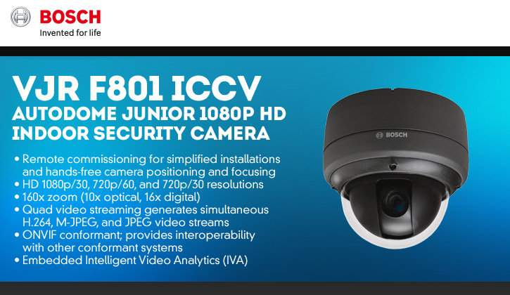 bosch vjr-f801-iccv autodome junior 1080p hd indoor security camera