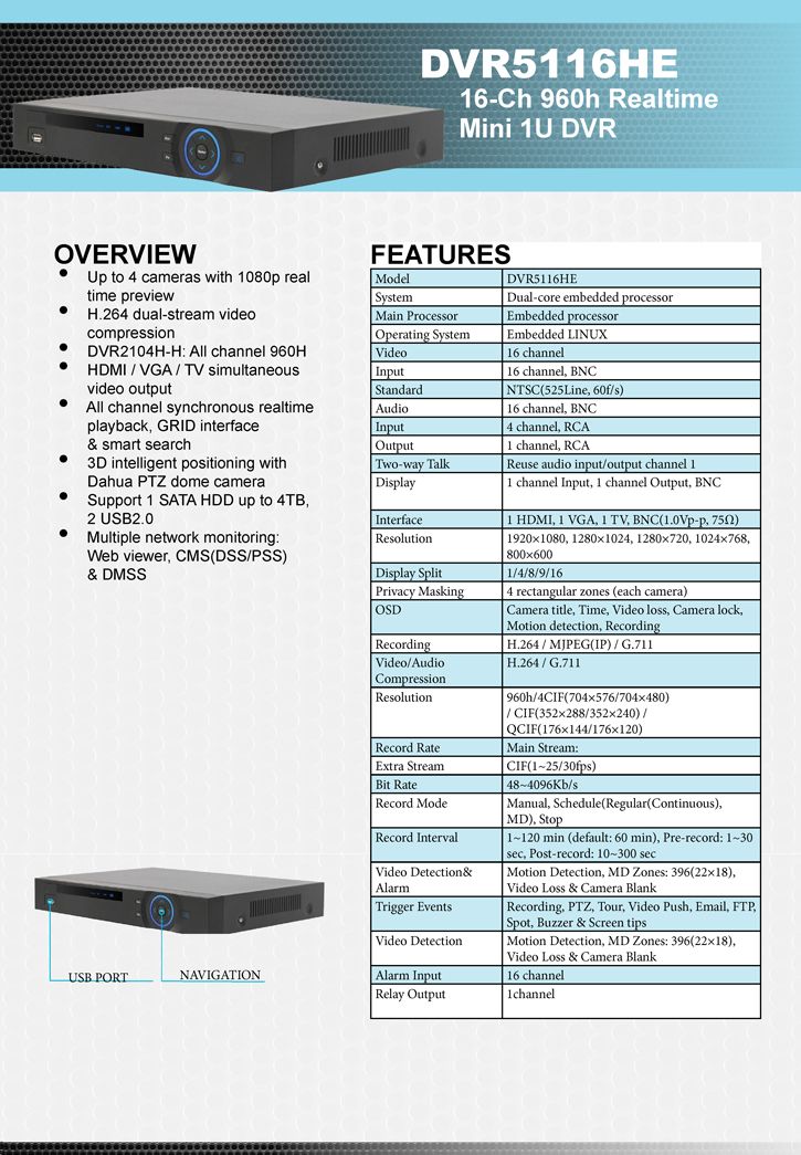 DVR5116HE