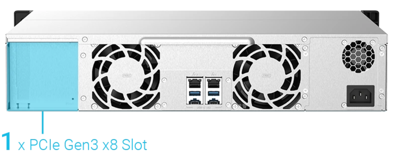 QNAP TS-873AU-RP-4G-US High-performance NAS Powered by Quad-core AMD Ryzen, 4GB DDR4