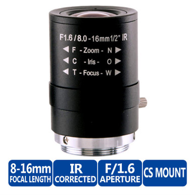 Arecont Vision MPL8-16 - Varifocal Megapixel Lens - 8-16mm