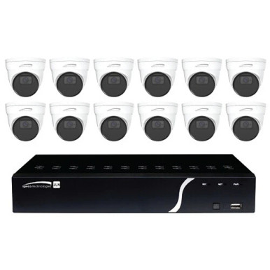 Speco ZIPK16N1 6 Channel 8MP NVR with 4TB HDD & Twelve 5MP Night