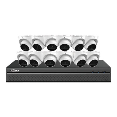 Dahua N468L124A 4K IP Security System with 12 Cameras & 16Ch NVR