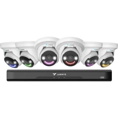 Luminys K86-8B2A4 8 Channel 4K NVR with 4TB HDD & 6x 8MP Turret IP