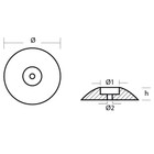 Tecnoseal 00105MG Magnesium Disc Anode 140mm