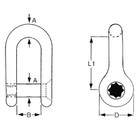 Proboat D Allen Key Shackle S/S (5-12mm) 