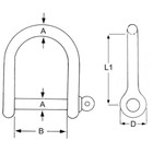 Proboat Wide Jaw Shackle S/S (5-10mm) 