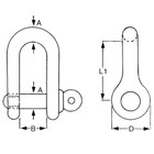 Proboat Standard Dee Shackle S/S (4-12mm) 