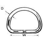 Proboat D Ring S/S (3-8mm) 