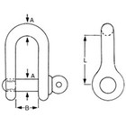 Proboat Galvanised Dee Shackle (5-19mm) 