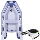  Seago Spirit 240 Air Deck 2.4m Inflatable Dinghy w/ Seago Airflow 250 Rechargeable Pump 