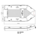  Seago Go Lite 250 2.5m Inflatable Dinghy with Seago Dinghy Dolly Wheels 