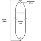 Harrington Marine Harrington Cylindrical Fender (Size 6) 24 x 106cm 