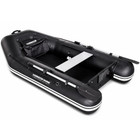 Harrington Marine Harrington Lightweight Pro Air Floor Inflatable Dinghy (Black) with ePropulsion eLite 500W (1.5hp) Electric Outboard Motor  