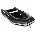 Harrington Marine Harrington Lightweight Pro Air Floor Inflatable Dinghy (Black) with ePropulsion eLite 500W (1.5hp) Electric Outboard Motor  
