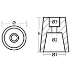  Tecnoseal Aluminium Beneteau/Radice Conical Propeller Nut Anode 