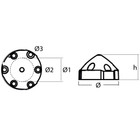  Tecnoseal Magnesium Max Prop 6 Hole Propeller Nut Anode 