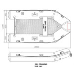  Seago Go Lite 250 2.5m Inflatable Dinghy 
