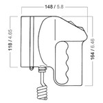 Aqua Signal Bremen 12V 50W Halogen Search Light