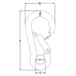 Proboat Carbine Hook & Eye S/S (5-13mm) 