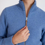 Holebrook Claire Women's Knitted Windproof Zip Jacket_imageset:Dove Blue