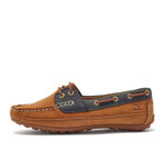Chatham Cromer Women's Driving Moccasins_imageset:Tan/Navy