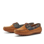 Chatham Cromer Women's Driving Moccasins_imageset:Tan/Navy