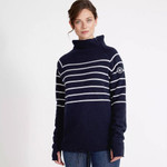 Holebrook Martina Women's Knitted Windproof Sweater_imageset:Navy/Off White