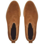  Chatham Barbury Women's Suede Mid-Heel Chelsea Boots Tan 