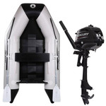  Talamex Aqualine QLS 2.3m Slatted Floor Inflatable Dinghy with Mercury 4-Stroke 3.5hp Short Shaft Outboard Engine F3.5 MH 